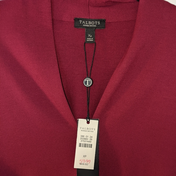 NWT Talbot's Long Sleeve V Neck - Picture 3 of 3